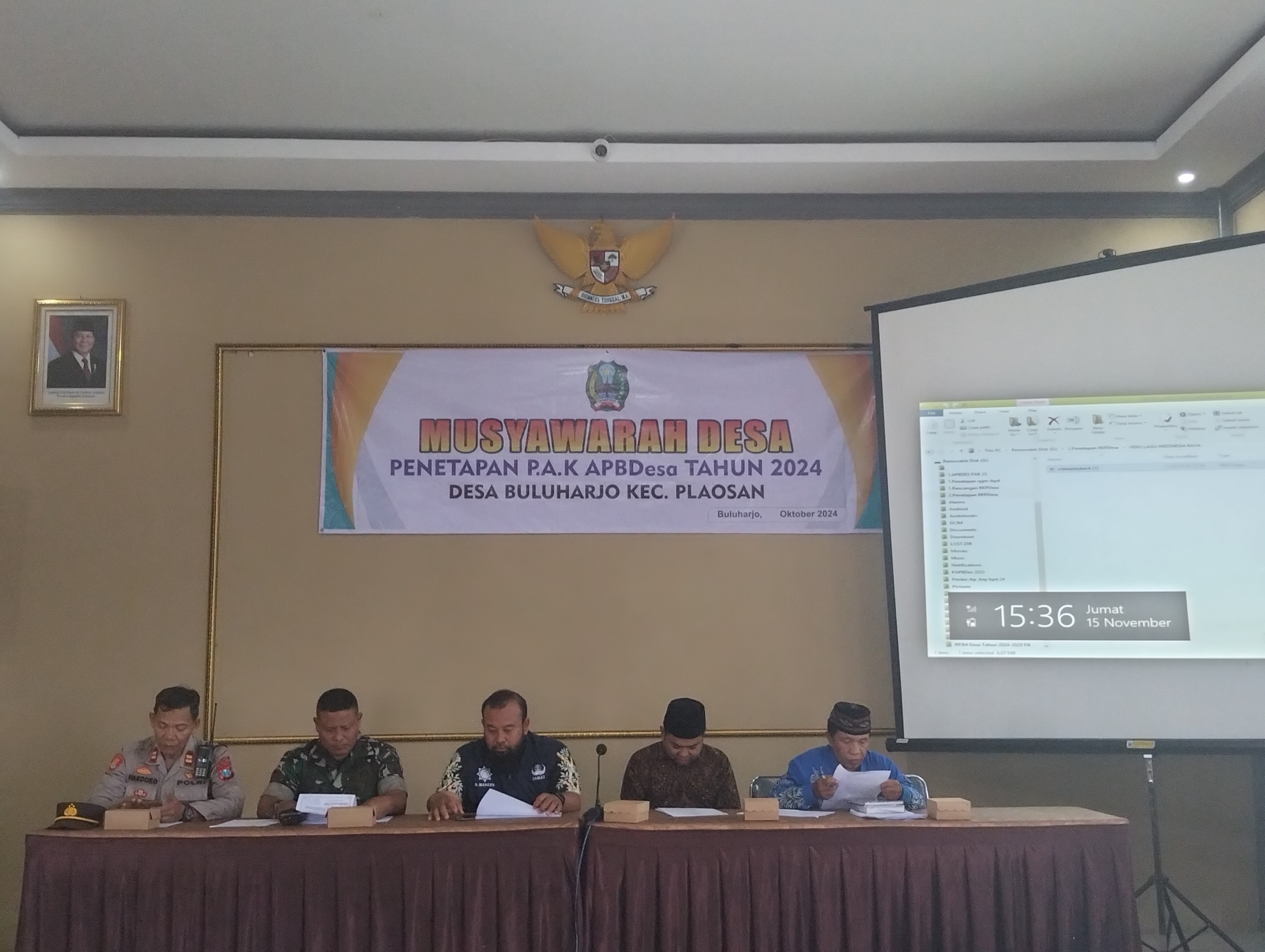 PENETAPAN PAK APBDESA BULUHARJO 