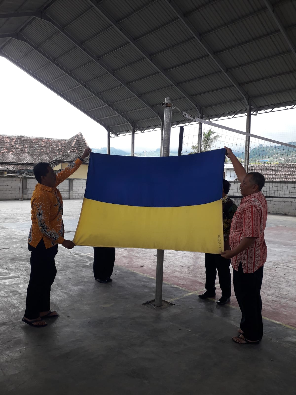PERSIAPAN PETUGAS UPACARA BENDERA