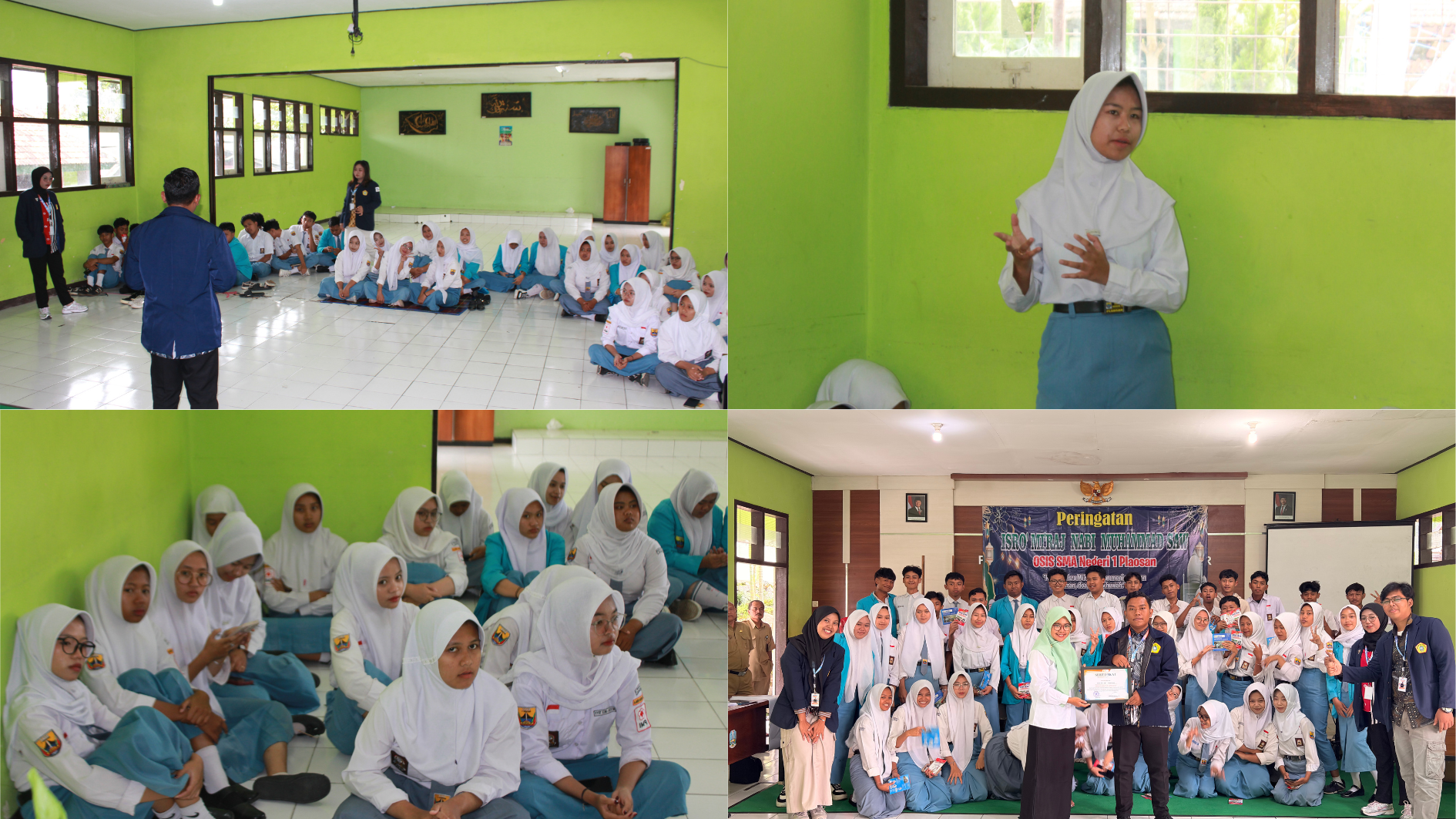 KKN KOLABORATIF UTM GELAR SOSIALISASI HUKUM KENAKALAN REMAJA DAN EXPO CAMPUS DI SMAN 1 PLAOSAN